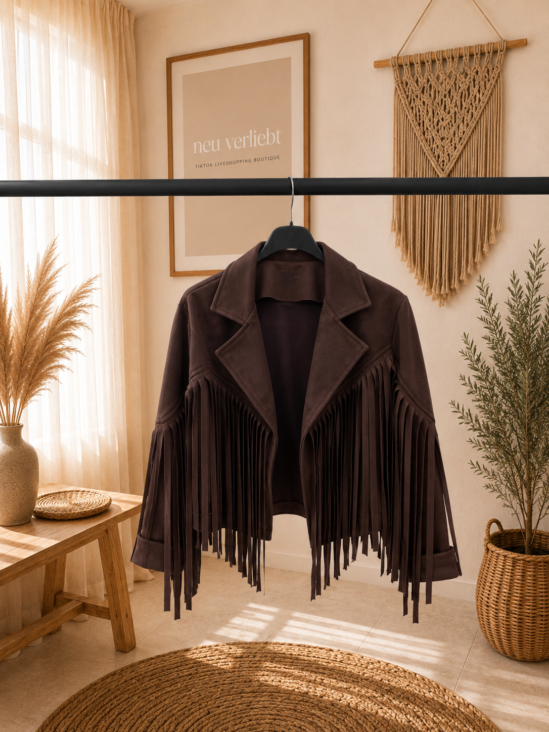 Fransenjacke "OLIVIA" Softwildlederlook - in verschiedenen Farben