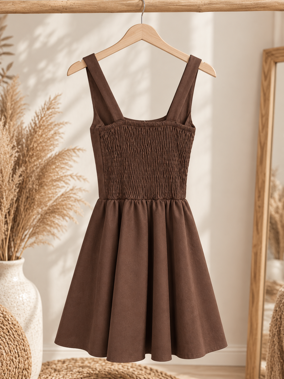 Kleid "OCTOBER" - Wildlederoptik mit folgenden Details - in verschiedenen Farben