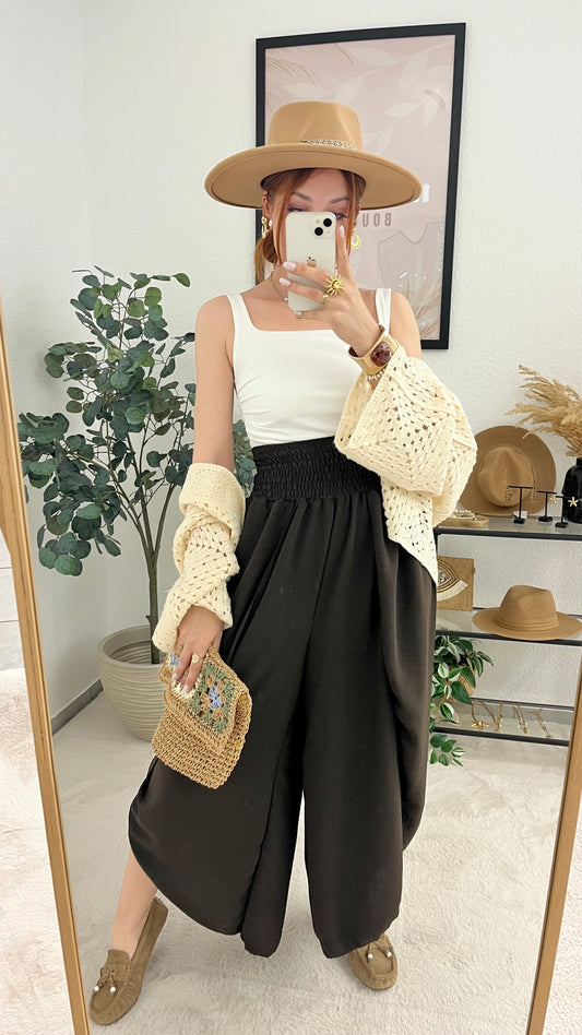 Hose "Amira" braun - leichte Hose perfekte Sommerhose