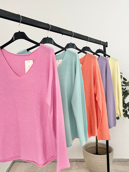 Pullover Marta V lang