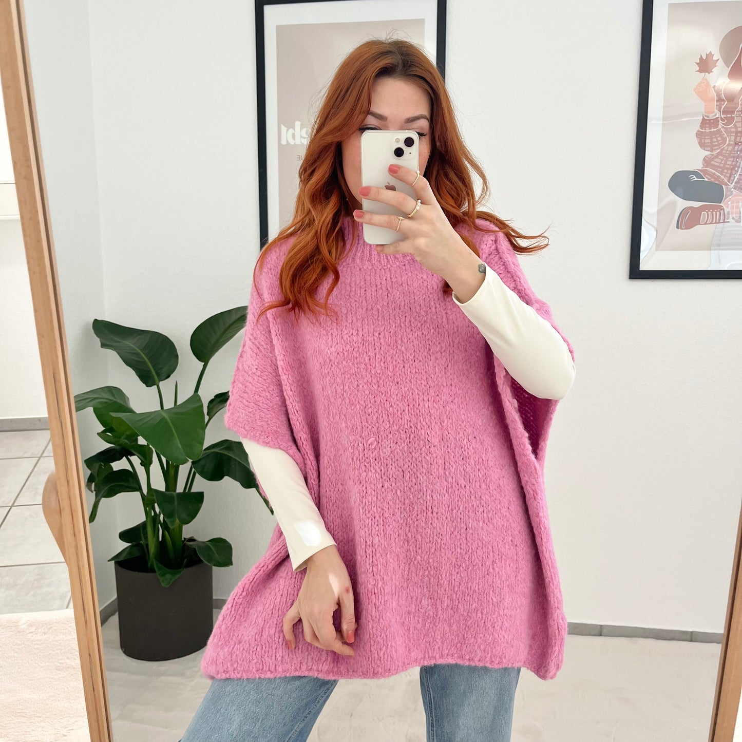 Oversize Pullunder Lina in pink