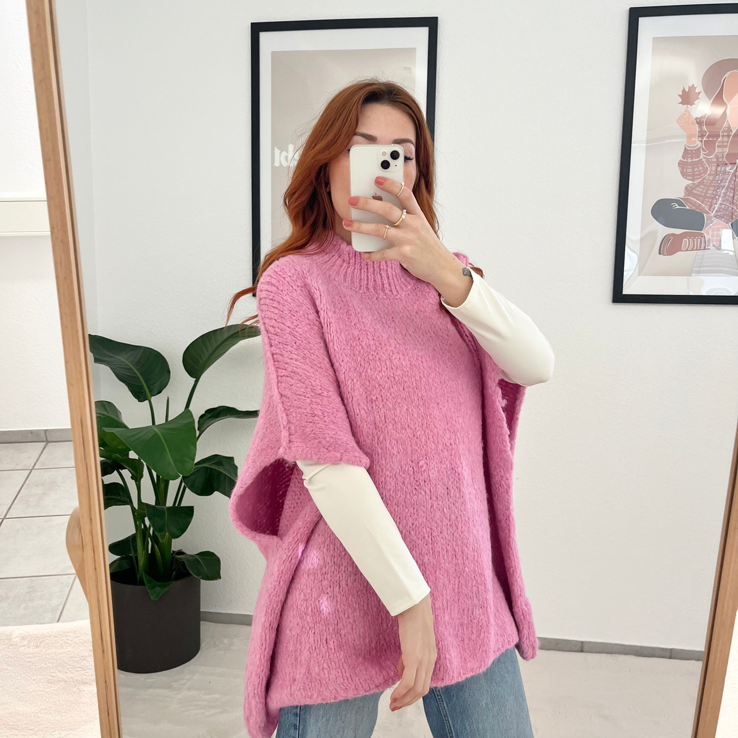 Oversize Pullunder Lina in pink